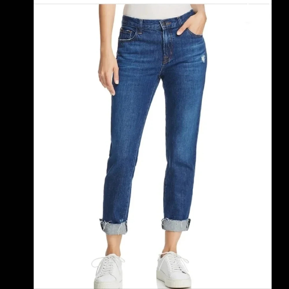 J Brand Johnny Mid-Rise Boy Fit Jeans
